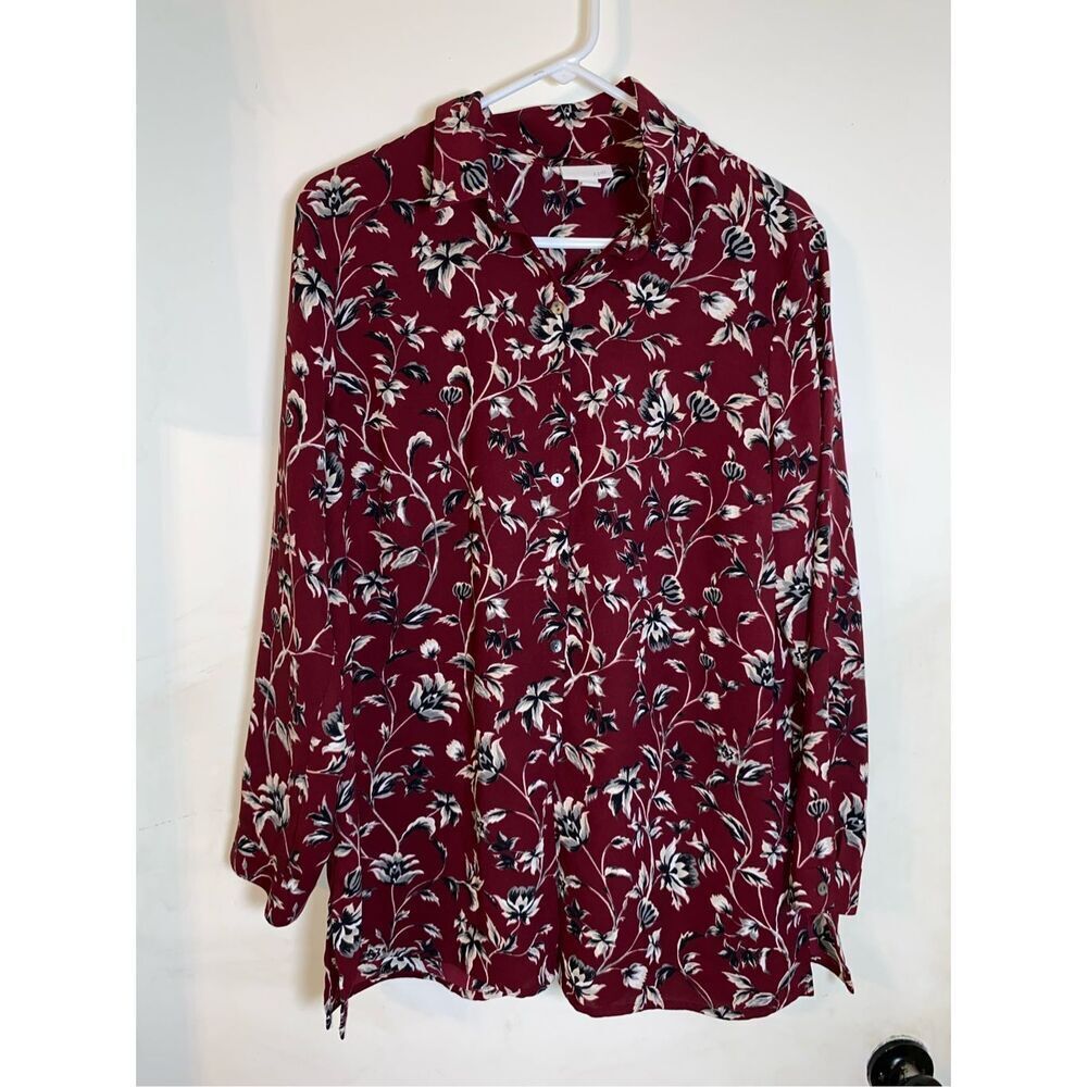 J.jill size Large-Petite long sleeve blouse
